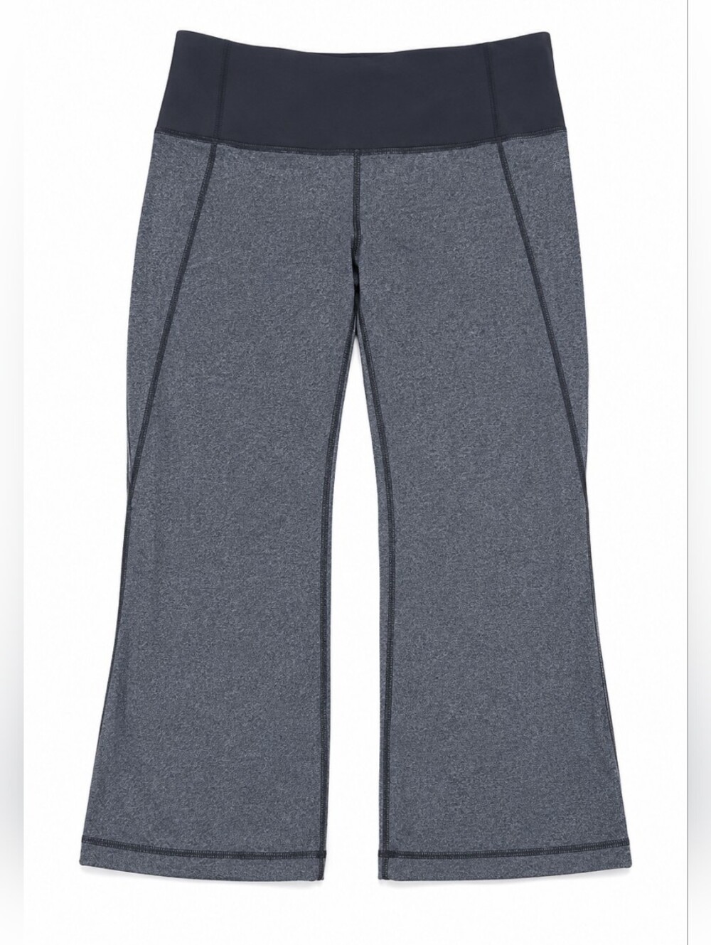 Lululemon Women’s Black Gray Capri Leggings Cropped Yoga Pants